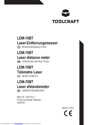 TOOLCRAFT LDM-70BT Bedienungsanleitung