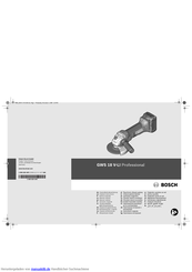 Bosch GWS 18 V-LI Professional Originalbetriebsanleitung