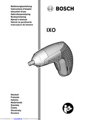 Bosch IXO Bedienungsanleitung