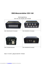 ME-Messysteme GSV-1A8 Bedienungsanleitung