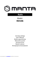 Manta RDI106 Bedienungsanleitung