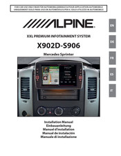 Alpine X902D-S906 Einbauanleitung