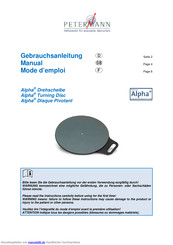 Petermann Alpha Gebrauchsanleitung