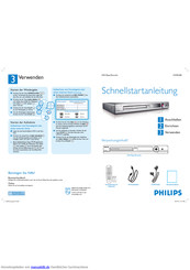 Philips DVDR3380 Schnellstartanleitung
