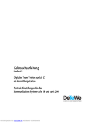 DETEWE varix 14 Gebrauchsanleitung