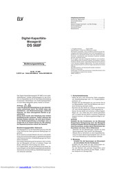 Elv DS 568F Bedienungsanleitung