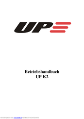 UP K2 Tandem Betriebshandbuch