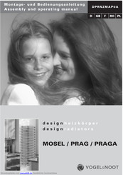 VOGEL&NOOT PRAG Serie Montage- Und Bedienungsanleitungen