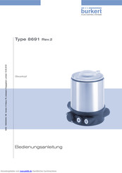 Burkert 8691 Bedienungsanleitung