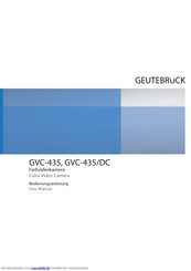 Geutebruck GVC-435/DC Bedienungsanleitung