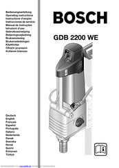 Bosch GDB 2200 WE Bedienungsanleitung