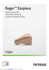 Phonak Roger Earpiece Schnellstartanleitung