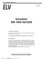 elv EM 1000-GZ Bau- Und Bedienungsanleitung