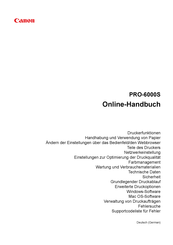 Canon PRO-6000S Online-Handbuch
