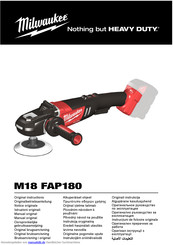 Milwaukee M18 FAP180 Originalbetriebsanleitung