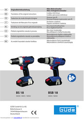 Gude BSB 18 Originalbetriebsanleitung