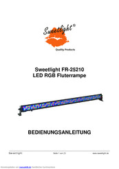 Sweetlight FR-25210 Bedienungsanleitung