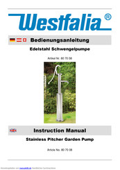 Westfalia 80 70 08 Bedienungsanleitung