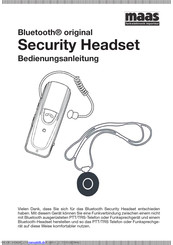 Maas Bluetooth Original Security Bedienungsanleitung