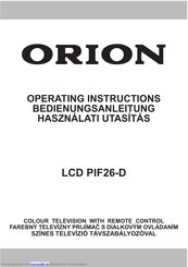 Orion LCD PIF26-D Bedienungsanleitung