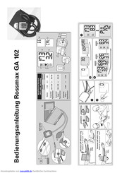 Rossmax GA 102 Bedienungsanleitung