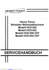 Henny Penny HCD-930 Servicehandbuch