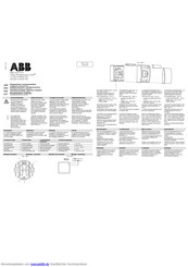 ABB i-bus KNX Montageanleitung / Bedienungsanleitung