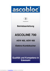 ascobloc ASCOLINE 700 Betriebsanleitung