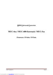 EDV-Technik-TS MUC-400-Eurorack Bedienungsanleitung