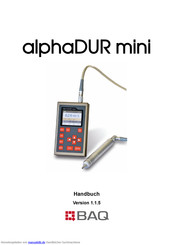 BAQ alphaDUR mini Handbuch