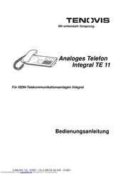 Tenovis Integral TE 11 Bedienungsanleitung