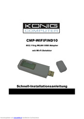 Konig Computer CMP-WIFIFIND10 Installationsanleitung