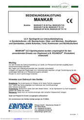 Mantis MANKAR-P 50 Bedienungsanleitung