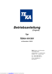 Teka LFE-101 Betriebsanleitung