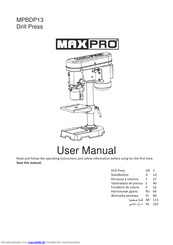 MaxPro MPBDP13 Bedienungsanleitung
