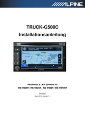 Alpine INE-W925R Installationsanleitung