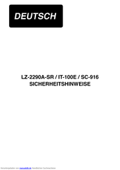 JUKI SC-916 Kurzanleitung