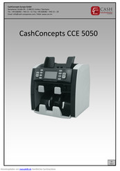 CashConcepts CCE 5050 Bedienungsanleitung