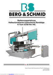 Berg & Schmid K-Tech 52/68 HA-I NC Bedienungsanleitung