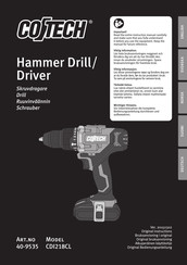 CO/Tech CDI218CL Bedienungsanleitung