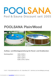 poolsana Plain Aufbau- Und Montageanleitung