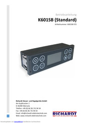 Richardt K601SB-STD Betriebsanleitung