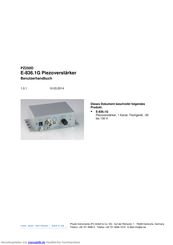 PI E-836.1G Benutzerhandbuch
