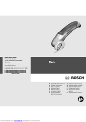 Bosch Xeo Originalbetriebsanleitung