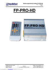 heddier electronic FP-PRO-HD Bedienungsanleitung
