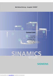 Siemens Control Unit CU240S PN-F Betriebsanleitung