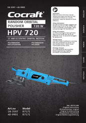 Cocraft HPV 720 Bedienungsanleitung
