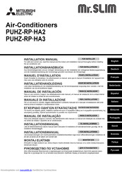 Mitsubishi Electronics Mr.SLIM PUHZ-RP HA2 Installationshandbuch