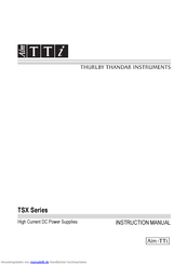 AimTTi TSX Series Bedienungsanleitung