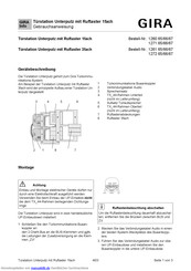 Gira 1260 65 Gebrauchsanweisung